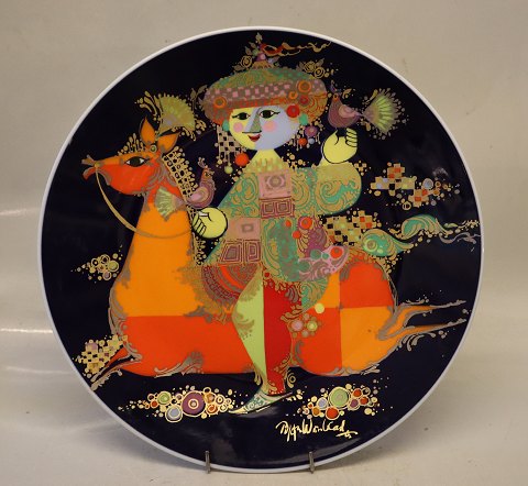 Bjorn Wiinblad Plate 32.5 cm Oriental rider on a horse Rosenthal Studio Line Germany