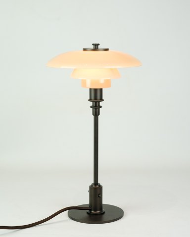 PH 2/1 Bordlampe - Limited Edition - Dusty Terracotta - Bruneret Stel - Poul Henningsen - Louis Poulsen
