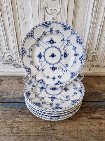Royal Copenhagen Musselmalet helblonde stor kagetallerken No. 1087