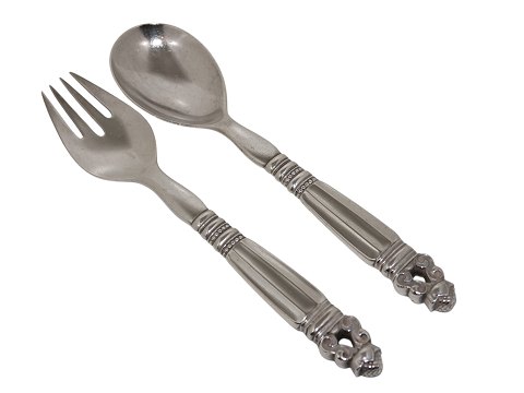 Georg Jensen KongeStort og sjældent salatsæt fra 1929