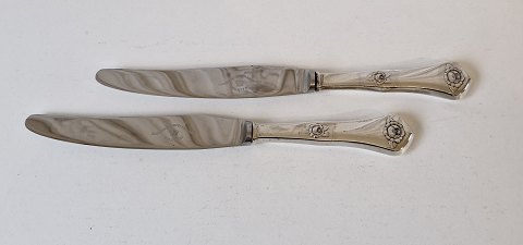 Rosen lunch knife in silver and steel 21 cm.