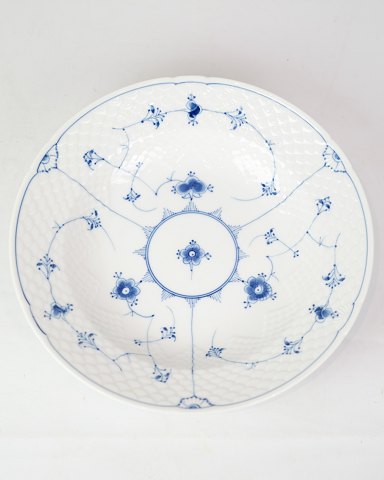 Dyb Tallerken - Nr. 22 - Porcelæn - Blåmalet - Musselmalet - Bing & Grøndahl