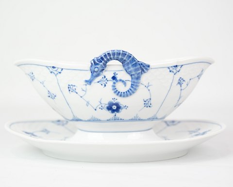 Sauceskål - Nr. 8 - Porcelæn - Blåmalet - Musselmalet - Bing & Grøndahl