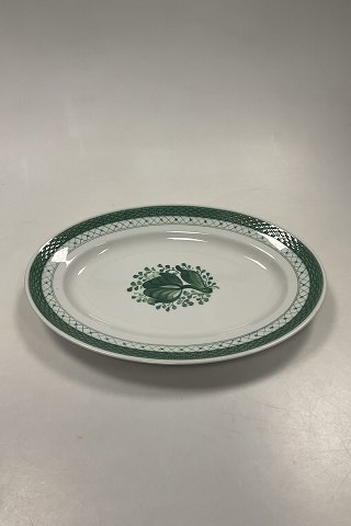 Royal Copenhagen Grøn Tranquebar Ovalt Fad No. 928