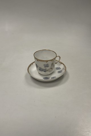 Tidlig Royal Copenhagen Art Nouveau Kop og underkop No 5