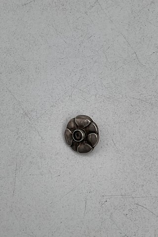 Georg Jensen Sølv Knap med sten No. 2
