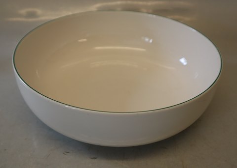 Green line 3092 Bowl 21 x 6.5 cm (577) -4 ALL Seasons Royal Copenhagen faience Green Top