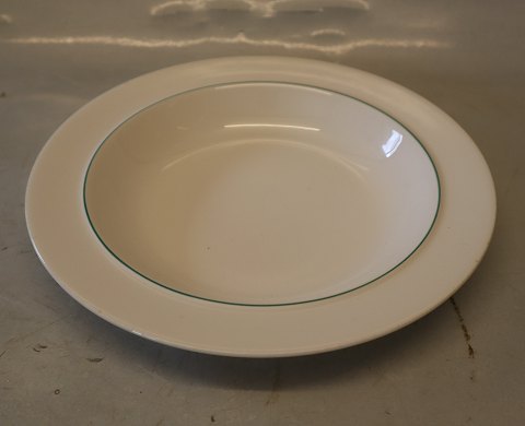 Grøn Kant 3073 Stor dyb tallerken 24 cm (605) Årstiderne   4 ALL Seasons Grøn Top Royal Copenhagen