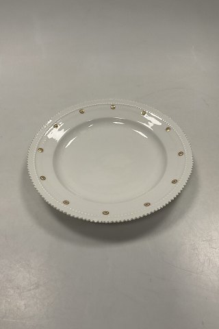 Royal Copenhagen Flora Danica Hvid Frokosttallerken No. 554 / 3550