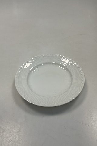 Royal Copenhagen Hvid Halvblonde Sidetallerken No. 617