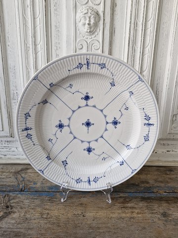 Royal Copenhagen Musselmalet riflet stort rundt fad 35,5 cm. 1800tallets første halvdel