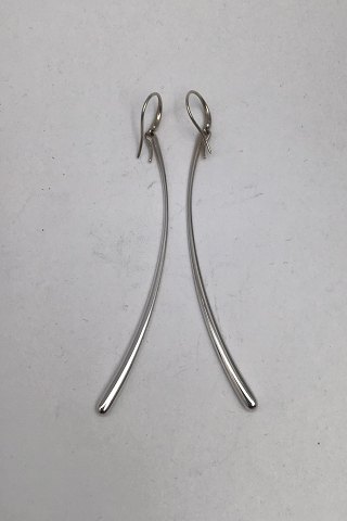 Georg Jensen Sterling Sølv Øreringe No. 451 UNO