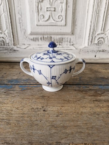 Royal Copenhagen Musselmalet riflet sjælden sukkerskål no. 373