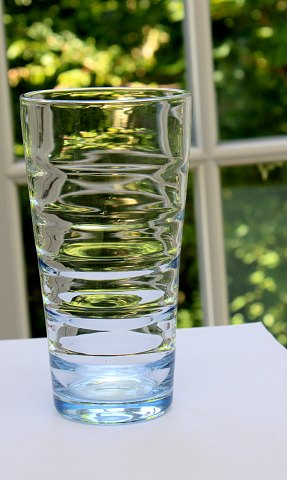 Vase, aquablå, Holmegaard