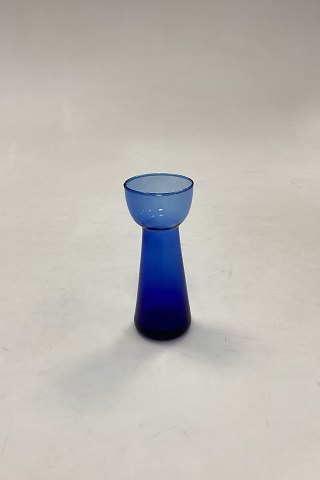 Lille Blå Blomsterløg Vase Holmegaard / Kastrup / Fyens Glasværk