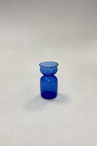 Lille Blå Blomsterløg Vase Holmegaard / Kastrup / Fyens Glasværk