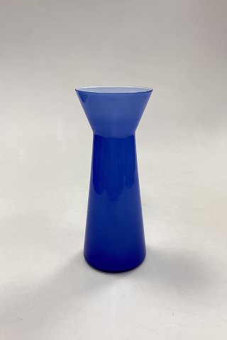 Lyseblå Opaque Blomsterløg Vase Holmegaard / Kastrup / Fyens Glasværk