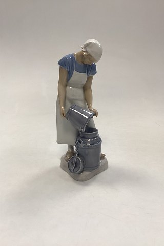 Bing og Grøndahl Figur - Pige med mælkespand No. 2181
