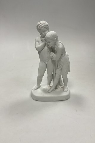 Bing og Grøndahl Johannes Døberens Prædiken. Figur af 2 Børn No. 49