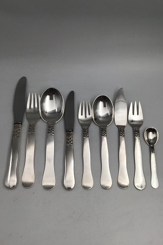 Georg Jensen Sterling Sølv Ladby Bestik 6 personer (54 dele)