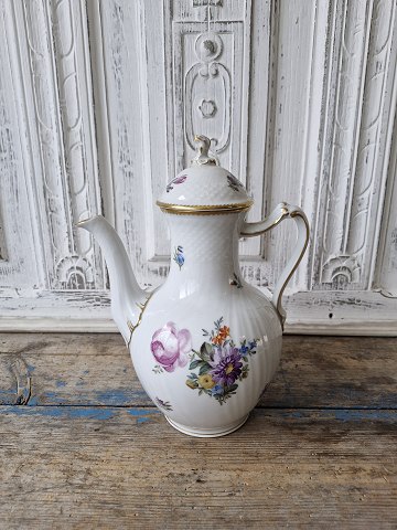 Royal Copenhagen Fuld Saksisk Blomst kaffekande no. 1794