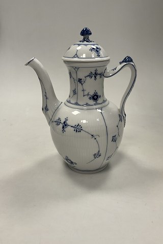 Royal Copenhagen Musselmalet Riflet Stor kaffekande No. 49