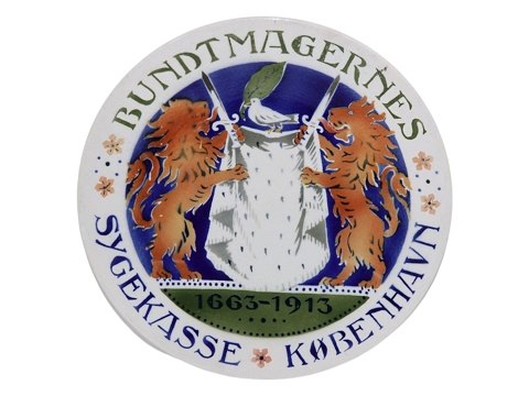 Aluminia platteBundtmagernes Sygekasse København 1663-1913
