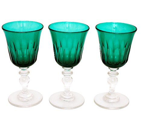 2 smukke krystal hvidvinsglas