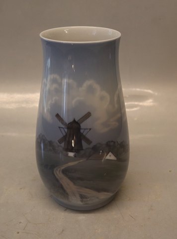 B&G 8522-210 Vase Landscabe with mill 17 cm B&G Porcelain