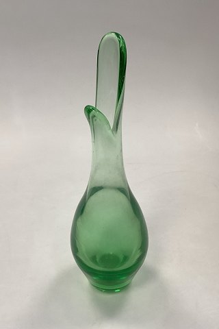 Holmegaard Duckling / Næb-Vase af græsgrønt glas