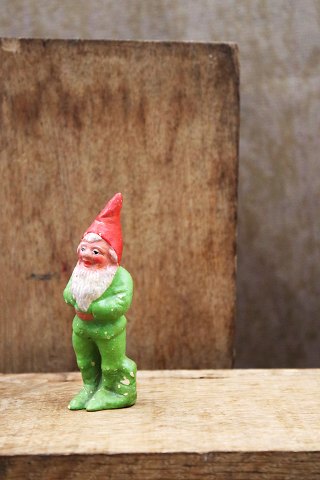 Decorative old painted terracotta Santa Claus with fine patina...