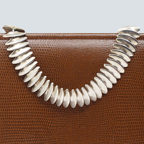 Bent Gabrielsen for Hans Hansen; Necklace in sterling silver