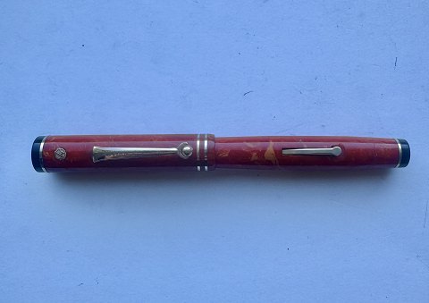 Koralrød marmoreret Wahl Eversharp Gold Seal fyldepen