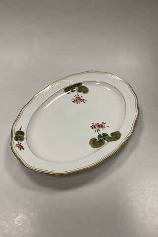 Royal Copenhagen Art Nouveau Stel No. 225 Pelargonoe Ovalt Fad No. 2012