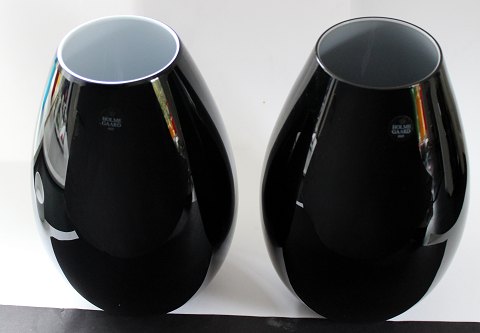 Sort vase, Cocoon, Holmegaard