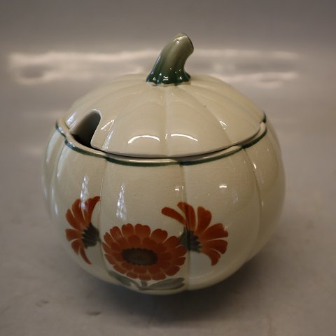 Pumpkin Marmelade Bowl ca 11 x 12 cm Aluminia Copenhagen Calendula (Morgenfrue)  Faience Dinnerware