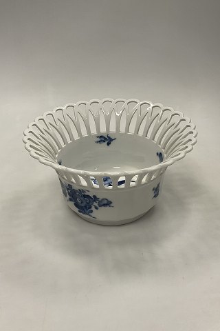 Royal Copenhagen Blå Blomst Kantet Stor Frugtkurv No. 8603