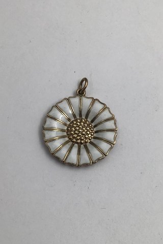 Georg Jensen Forgyldt Sterling Sølv Marguerit Vedhæng