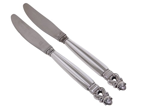 Georg Jensen KongeMiddagskniv med grillskær 22,8 cm.