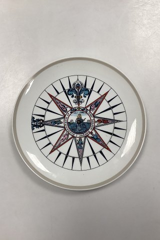 Royal Copenhagen Kompas Platte fra 1970