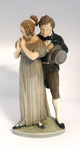 Royal Copenhagen. Porcelain figurine. Man & Woman. Model # 1680. Height 26 cm. (1 quality)