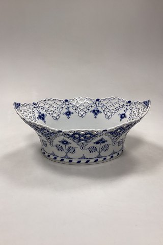 Royal Copenhagen Musselmalet Helblonde Frugtkurv/Oval Skål No. 1059