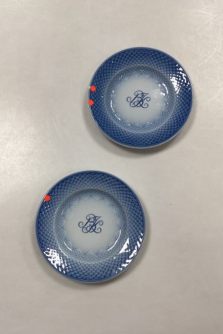 Bing and Grondahl Blue Tone Hotel with Logo Side Plate  No. 700/1002 - CHIPPED