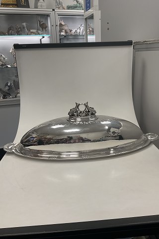 Georg Jensen Sterling Silver Fiskefad med låg af Johan Rohde No. 335 C