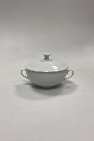 Bing og Grøndahl Elegance hvid Bouillonkop med Låg No. 247/481