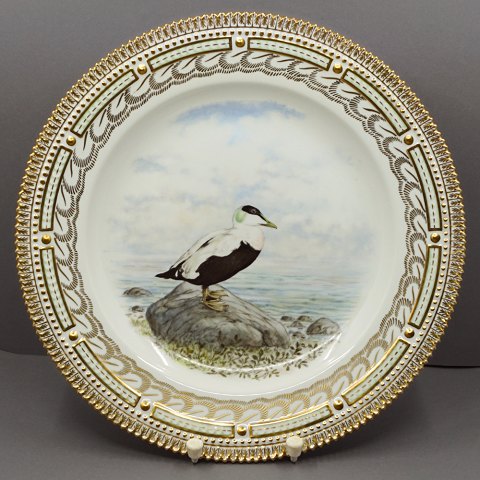 Royal Copenhagen, Flora Danica jagtstel; Middagstallerken 25,5 cm nr. 3549