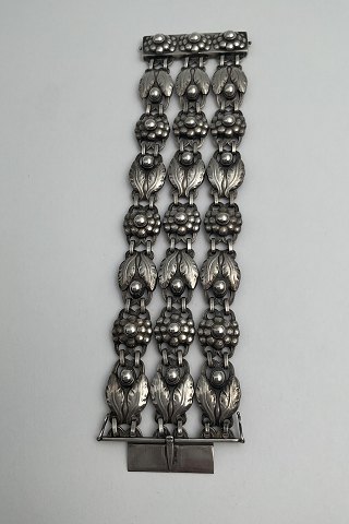 Georg Jensen Sterling Silver 3 stranded Bracelet No. 3