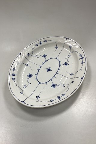 Royal Copenhagen Blue Fluted Plain Antique Oval Dish