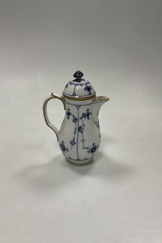 Royal Copenhagen Musselmalet Riflet med Guld Kaffekande No. 39