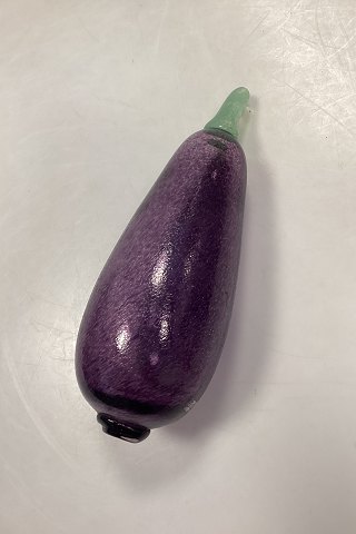 Kosta Boda Glass Egg plant